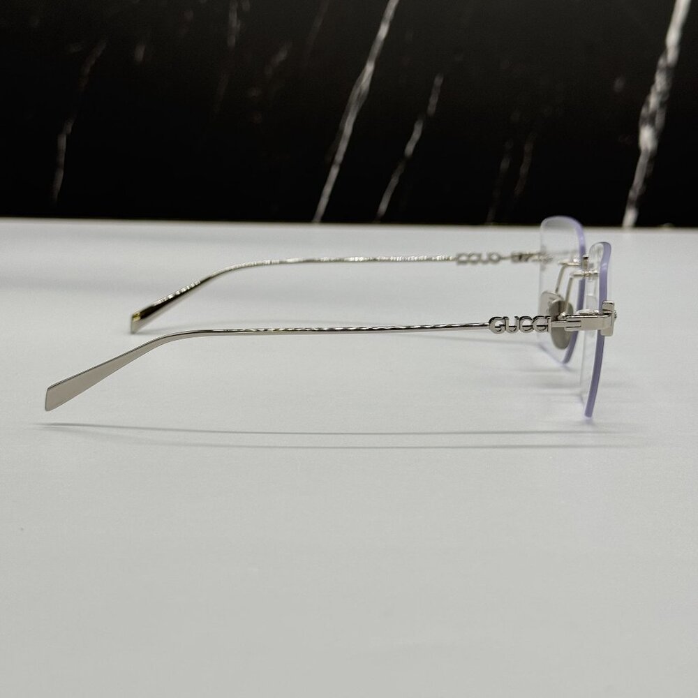 NEW GUCCI EYEGLASSES SILVER WOMEN EYEWEAR GUCCI GG1938O 002 - Picture 6 of 10